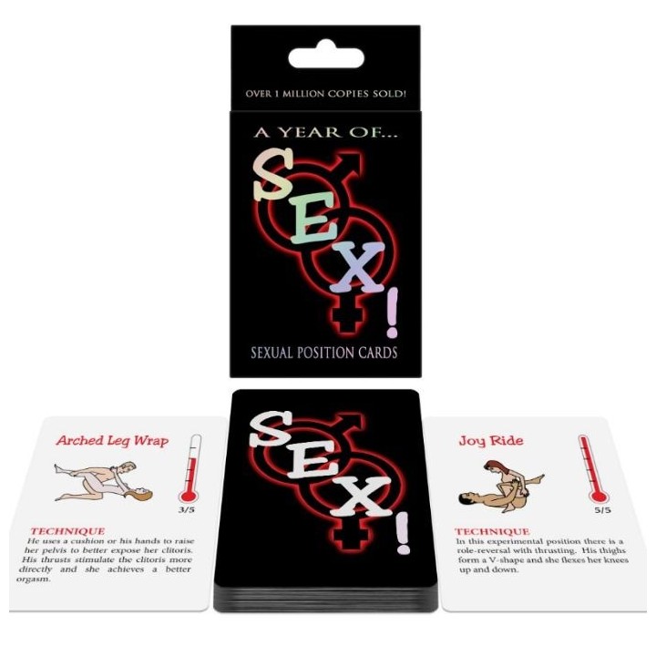 KHEPER GAMES - SEXUAL POSITION CARDS A YEAR OF...SEX! - D-210497 - Teknashop Ltd