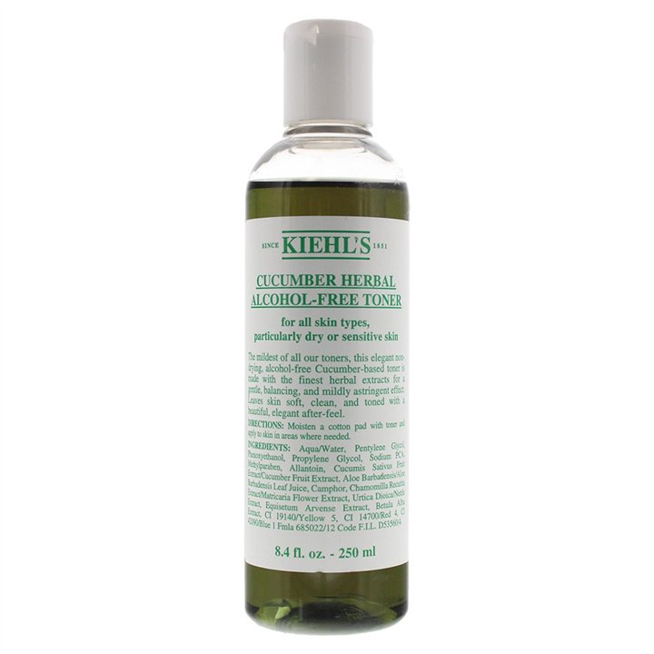 Kiehl's, Cucumber, Alcohol-Free, Soothes and calms, Tonic Lotion, Face, 250 ml - Teknashop Ltd