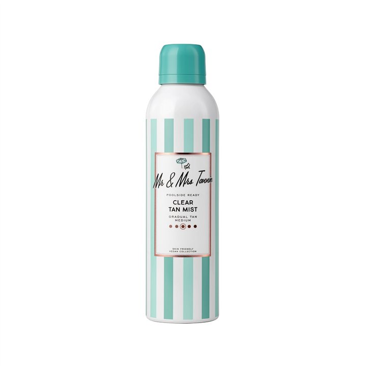 Mr & Mrs Tannie, Clear Tan Mist, Bronzing, Self-Tanning Spray, 200 ml - Teknashop Ltd