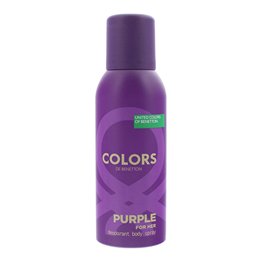 Benetton, Colors Purple, Long-Lasting, Floral, Deodorant Spray, For Women, 150 ml - Teknashop Ltd