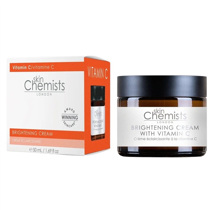 Skin Chemists, Brightening Cream, Vitamin C, Brightening, Cream, For Face, 50 ml - Teknashop Ltd