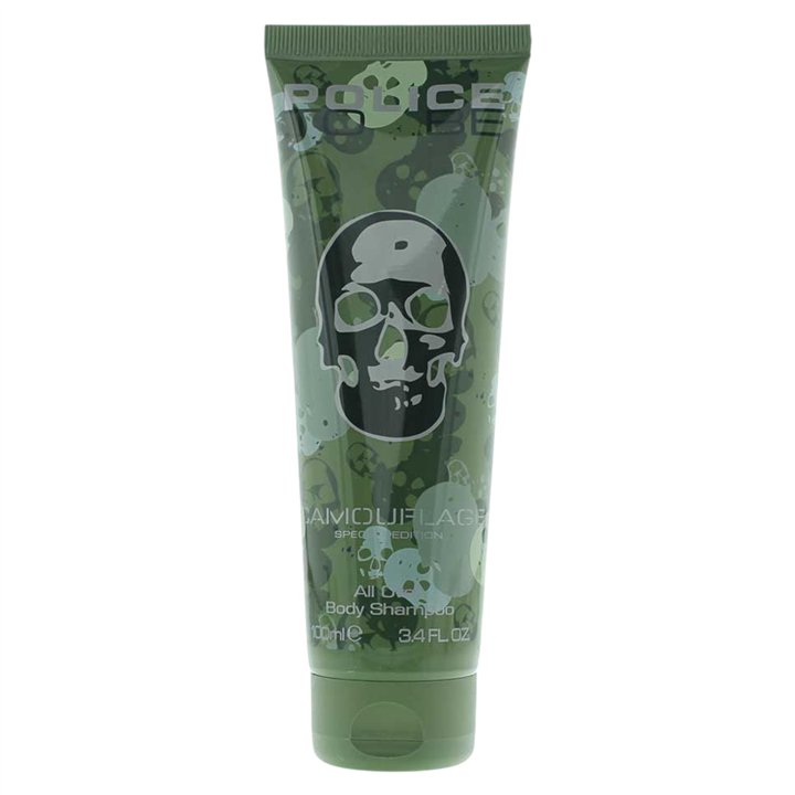 Police, To Be Camouflage, Soft, Body Wash, All Over Body, 100 ml - Teknashop Ltd