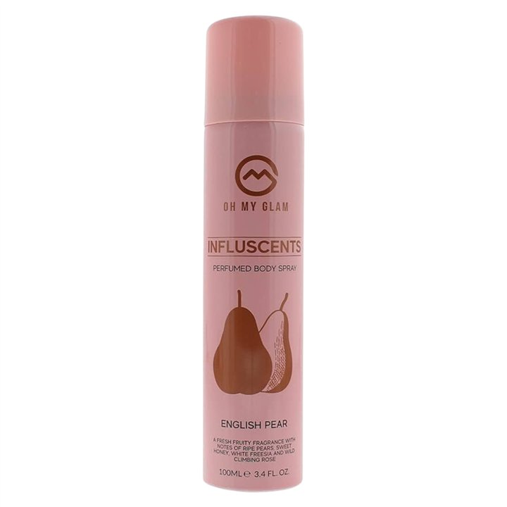 Oh My Glam, Influscents, Body Spray, English Pear & Freesia, 100 ml - Teknashop Ltd