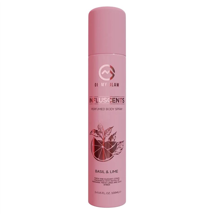 Oh My Glam, Influscents, Body Spray, Lime Basil & Mandarin, 100 ml - Teknashop Ltd