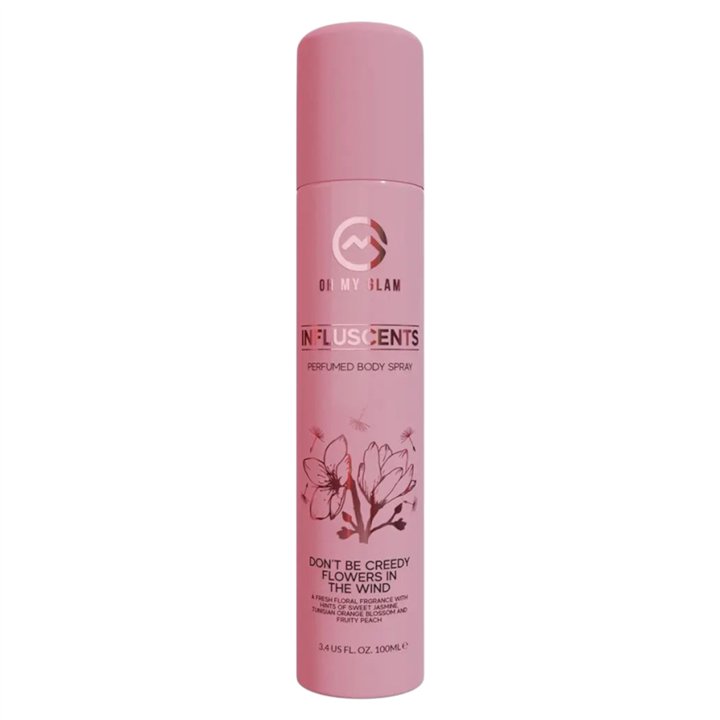 Oh My Glam, Influscents Don't Be Creedy: Flowers In The Wind, Body Spray, 100 ml - Teknashop Ltd