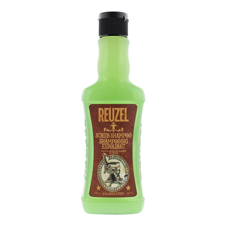 Reuzel, Scrub, Hair Treatment Shampoo, Deep Cleansing and Exfoliation, All Hair Types, 350 ml - Teknashop Ltd