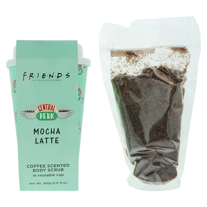 Warner Bros, Friends Mocha Latte, Cleansing, Body Scrub, 260 g - Teknashop Ltd