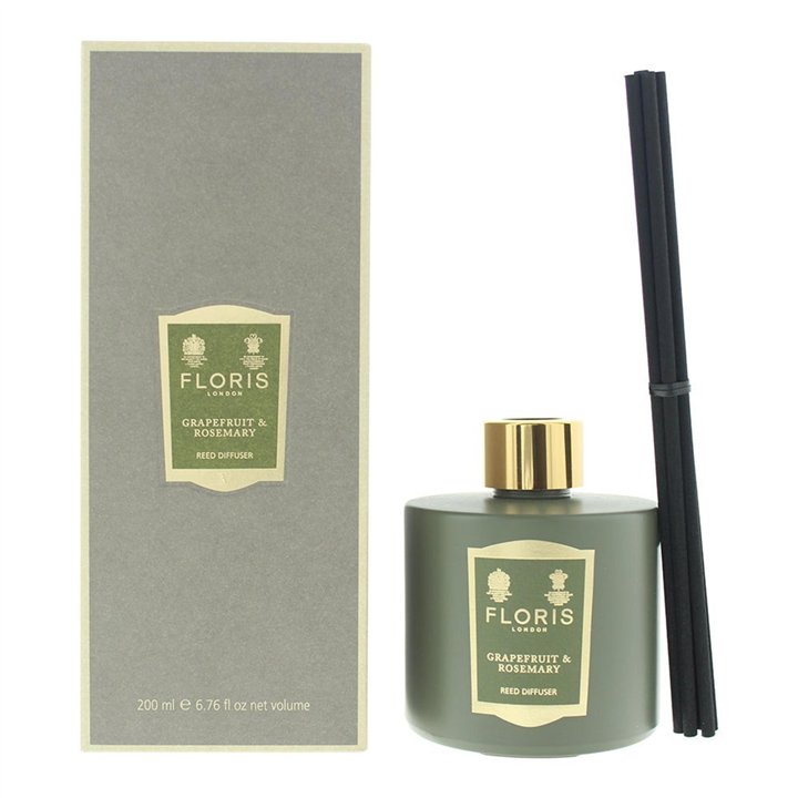 Floris Of London, Grapefruit & Rosemary, Reed diffuser, Aroma Reed Diffuser, 200 ml - Teknashop Ltd