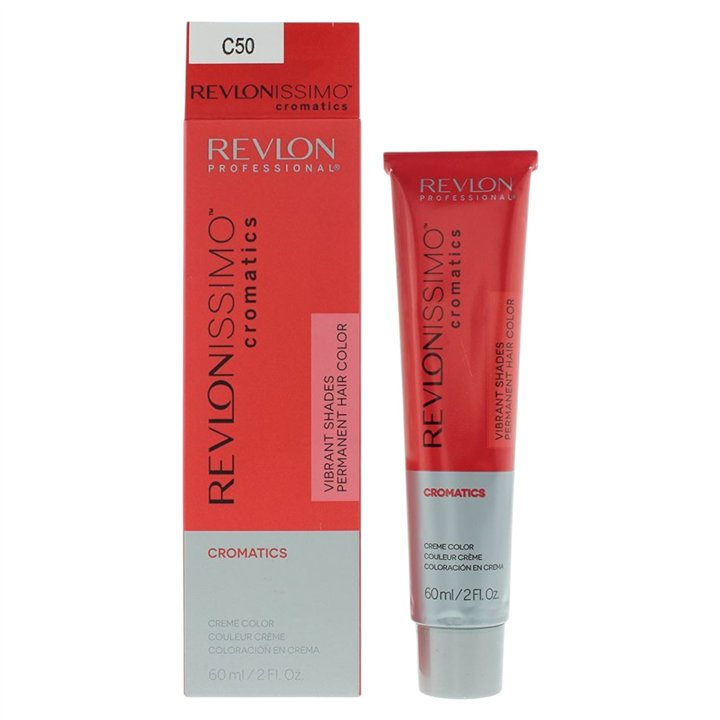 Revlon, Cromatics, Hyaluronic Acid, Hair Colouring Gel, C50 Purple Red, 60 ml - Teknashop Ltd