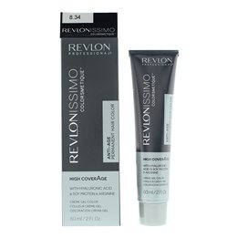 Revlon, Colorsmetique, KER-HA Complex™, Permanent Hair Dye, 8.34 Light Hazel Blonde, 60 ml - Teknashop Ltd