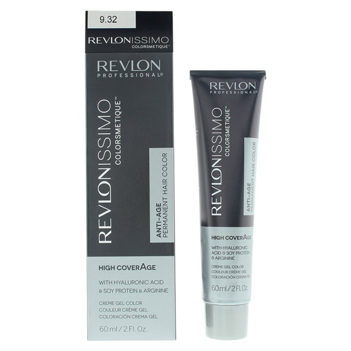 Revlon, Revlonissimo Colorsmetique, Nourishing, Permanent Hair Dye, 9.32 Very Light Golden Pearl Blonde, 60 ml - Teknashop Ltd