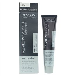 Revlon, Revlonissimo Colorsmetique, Permanent Hair Dye, 6.34 Dark Hazel Blonde, 60 ml - Teknashop Ltd