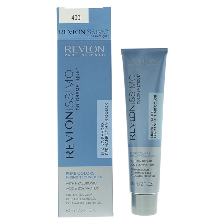 Revlon, Revlonissimo Colorsmetique, Hyaluronic Acid, Hair Colouring Pigment, 400 Orange, 60 ml - Teknashop Ltd