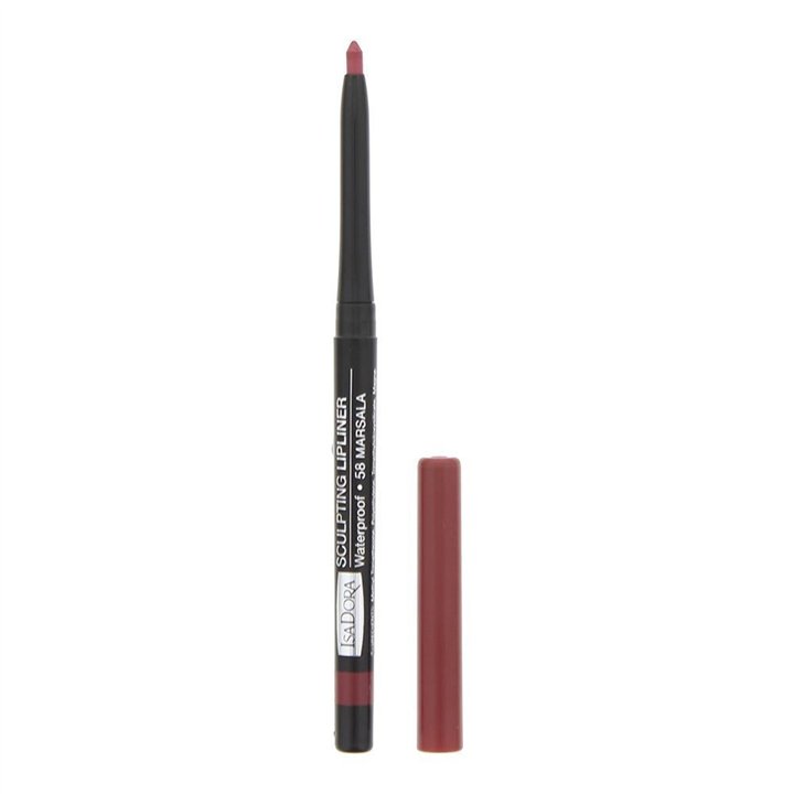 IsaDora, Sculpting, Waterproof, Retractable, Lip Liner, 58, Marsala, 0.3 g - Teknashop Ltd