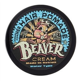 Cock Grease, Beaver Cream Water Type, Hair Styling Pomade, Shine Finish, Light To Medium Hold, 110 g - Teknashop Ltd