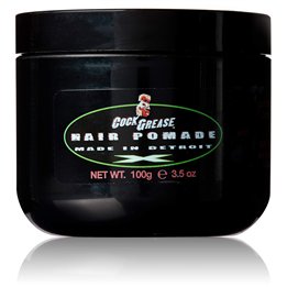 Cock Grease, Extra Stiff X, Hair Styling Pomade, Shine Finish, Extra Hold, 100 g - Teknashop Ltd