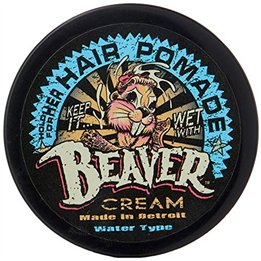 Cock Grease, Beaver Cream Water Type, Hair Styling Pomade, Shine Finish, Light To Medium Hold, 50 g - Teknashop Ltd