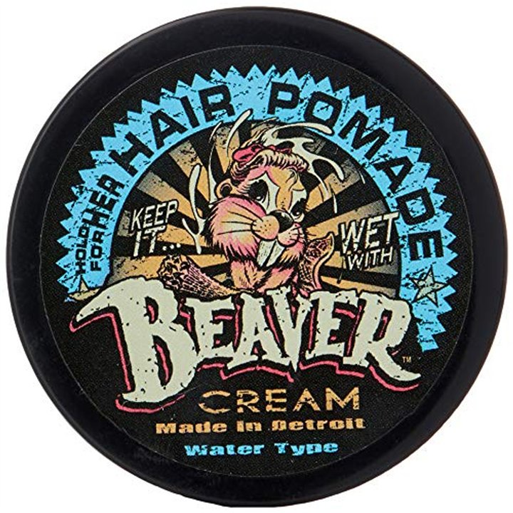 Cock Grease, Beaver Cream Water Type, Hair Styling Pomade, Shine Finish, Light To Medium Hold, 50 g - Teknashop Ltd