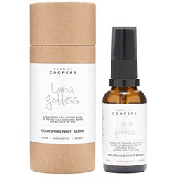 Made By Coopers, Luna Goddess, Vegan, Nourishing, At Night, Serum, For Face, 30 ml - Teknashop Ltd