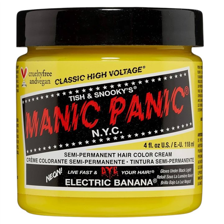 Manic Panic, Classic High Voltage Electric Banana, Semi-Permanent Hair Dye, 118 ml - Teknashop Ltd