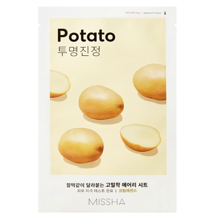 Missha, Airy Fit Potato, Sheet Mask, For Face, 19 g - Teknashop Ltd