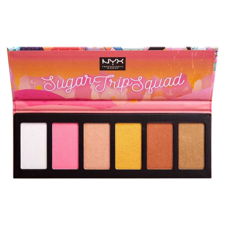 Nyx, Sugar Trip Squad, Cruelty-Free, Shimmering, Highlighter Palette, 01, SQUADHP, 30 g - Teknashop Ltd