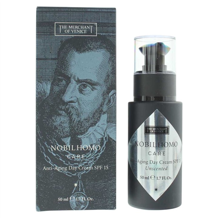 The Merchant Of Venice, Nobil Homo Care, Nourishing, Daily Use, Cream, Face, SPF 15, 50 ml - Teknashop Ltd