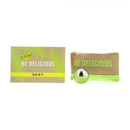 Set DKNY: Be Delicious, GWP Textile Pouch + Be Delicious, Eau De Parfum, For Women, 30 ml - Teknashop Ltd