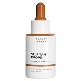 Vegan Tan, Dark Tan, Hydrate, Self-Tanning Drops, For Face, 30 ml - Teknashop Ltd