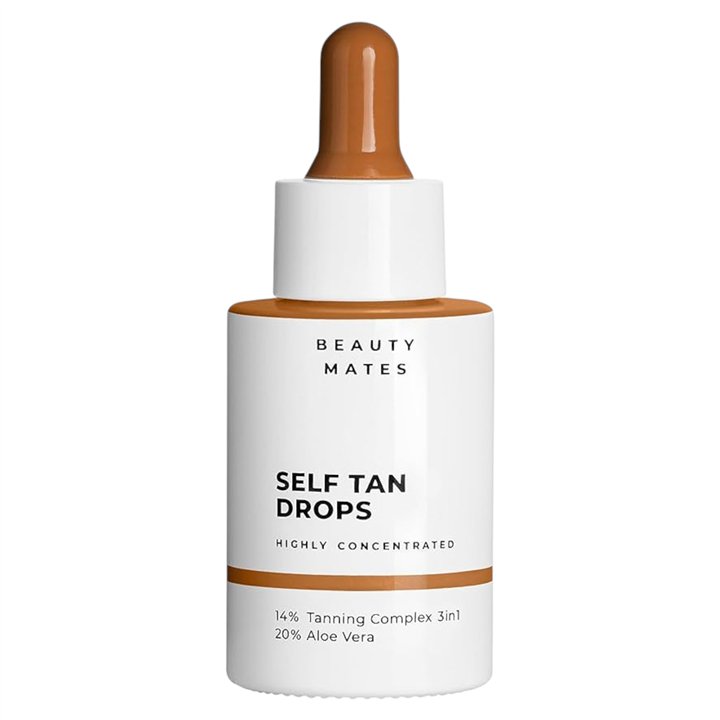 Vegan Tan, Dark Tan, Hydrate, Self-Tanning Drops, For Face, 30 ml - Teknashop Ltd