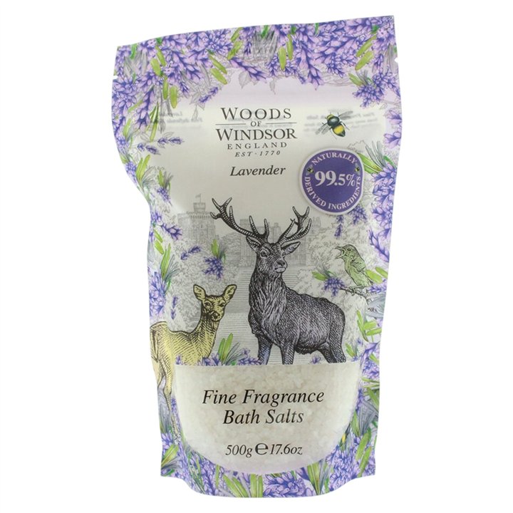 Woods Of Windsor, Lavender, Natural, rejuvenated, Lavender, Bath Salt, 500 g - Teknashop Ltd