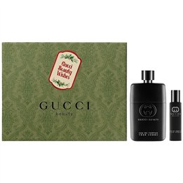 Set Gucci: Guilty, Eau De Parfum, For Men, 90 ml + Guilty, Eau De Parfum, For Men, 15 ml - Teknashop Ltd