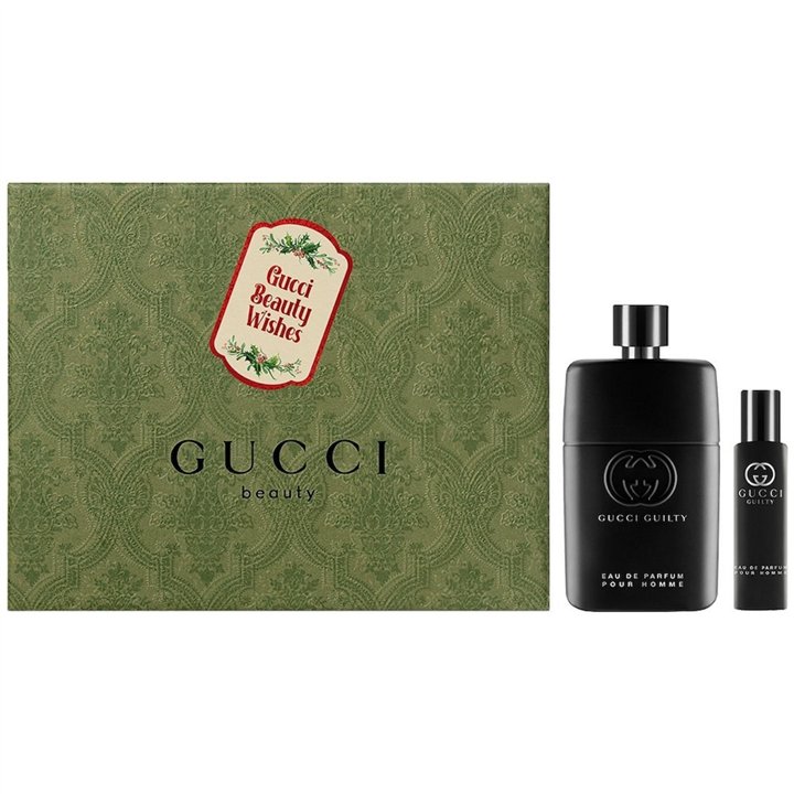 Set Gucci: Guilty, Eau De Parfum, For Men, 90 ml + Guilty, Eau De Parfum, For Men, 15 ml - Teknashop Ltd