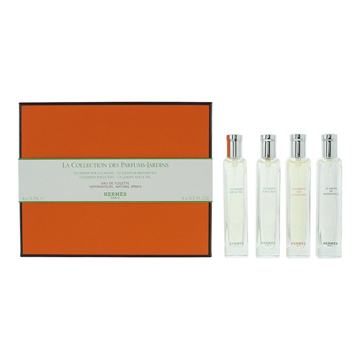 Set Hermes: Un Jardin Sur Le Nil, Eau De Toilette, Unisex, 15 ml + Un Jardin Sur Le Toit, Eau De Toilette, Unisex, 15 ml + Un Ja
