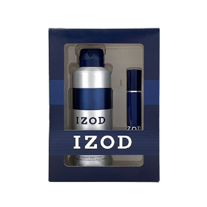 Set Izod: Blue, Eau De Toilette, For Men, 15 ml + Blue, Scented Spray, For Men, 200 ml - Teknashop Ltd