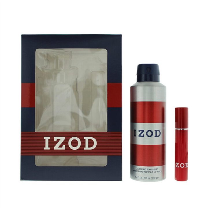 Set Izod: Red, Scented Spray, For Men, 200 ml + Red, Eau De Toilette, For Men, 15 ml - Teknashop Ltd