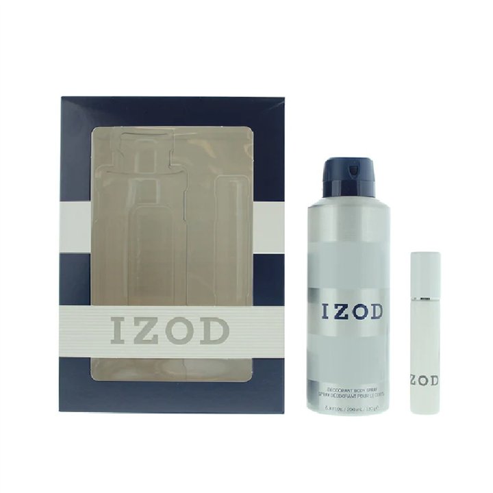 Set Izod: White, Eau De Toilette, For Men, 15 ml + White, Scented Spray, For Men, 200 ml - Teknashop Ltd