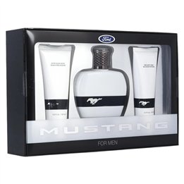 Set Ford: Mustang White, Eau De Toilette, For Men, 100 ml + Mustang White, After-Shave Balm, 100 ml + Mustang White, Body Wash, 
