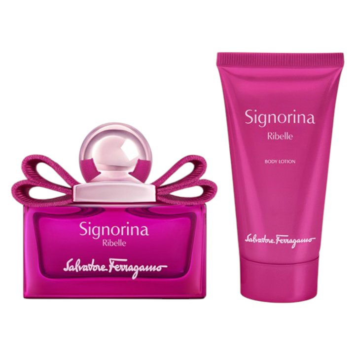Set Salvatore Ferragamo: Signorina Ribelle, Eau De Parfum, For Women, 30 ml + Signorina Ribelle, Hydrating, Body Lotion, 50 ml -