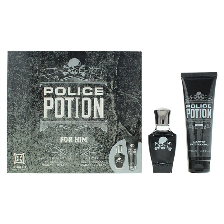 Set Police: Potion, Eau De Parfum, For Men, 30 ml + Potion, Hydrating, Body Lotion, 100 ml - Teknashop Ltd
