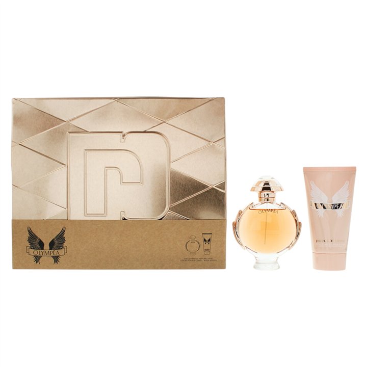 Set Paco Rabanne: Olympea, Eau De Parfum, For Women, 50 ml + Olympea, Hydrating, Body Lotion, 75 ml - Teknashop Ltd