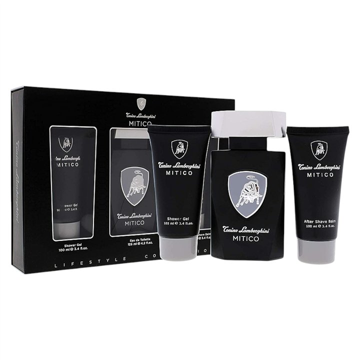 Set Tonino Lamborghini: Mitico, Eau De Toilette, For Men, 125 ml + Mitico, Hydration, Shower Gel, All Skin Types, 100 ml + Mitic