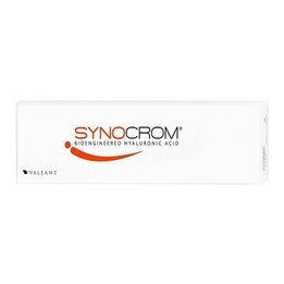 Valeant, Synocrom, Synocrom 1%, Pain Relief For Osteoarthritis, Pre-Filled Syringe, 2 ml - Teknashop Ltd