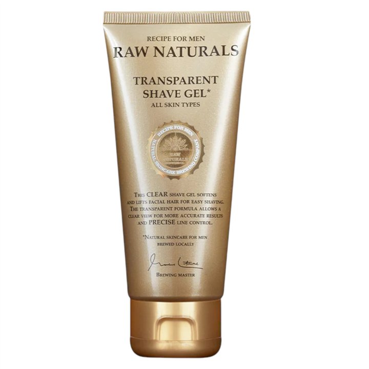 Raw Naturals, Transparent, 100% vegan, Hydrating & Softening, Shaving Gel, 100 ml - Teknashop Ltd