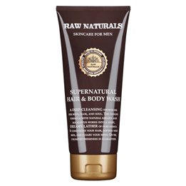 Raw Naturals, Supernatural, 100% vegan, Hair Shampoo, Conditioner & Shower Gel 3-In-1, 200 ml - Teknashop Ltd