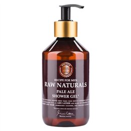 Raw Naturals, Pale Ale, 100% vegan, Refreshing and masculine, Cleansing, Shower Gel, Body and Hair, All Skin Types, 300 ml - Tek
