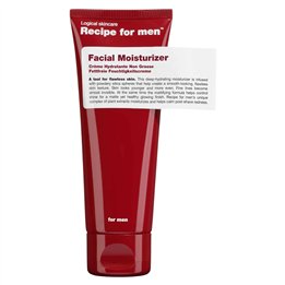 Recipe For Men, Facial Moisturizer, Deep Hydration, Cream, For Face, 75 ml - Teknashop Ltd