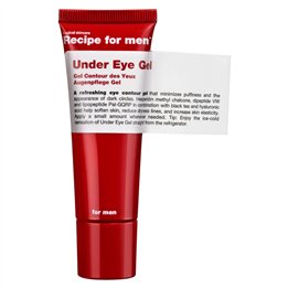 Recipe For Men, Under Eye Gel, 100% vegan, Minimizes puffiness, Morning and evening, Eye Gel, 25 ml - Teknashop Ltd