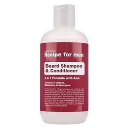 Recipe For Men, Beard Shampoo & Conditioner, Cleansing and Conditioning, Beard Shampoo, Moisture, 250 ml - Teknashop Ltd