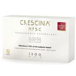 Labo Cosprophar Suisse, Crescina, Transdermic HFSC 1300, For Growth Stimulation, Ampoules Treatment Serum, For Scalp, For Men, 1